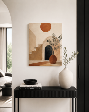 Tableau Abstrait Méditerranéen 70x50 cm | TabloMaroc