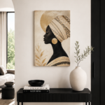 Tableau Élégance Africaine 70x50 cm | TabloMaroc