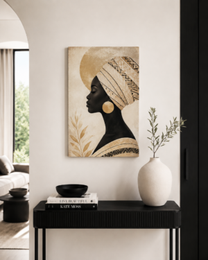 Tableau Élégance Africaine 70x50 cm | TabloMaroc